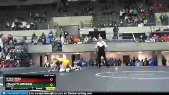 132 lbs 1st Place Match - Madalyn Sokolski, Bonduel vs Kylie Rule, Mineral Point