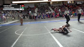 55 lbs Champ. Round 1 - Francis Currier, Slyfox vs Brylee Dent, Salina