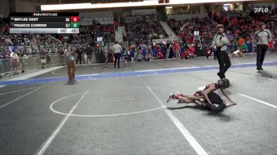 55 lbs Champ. Round 1 - Francis Currier, Slyfox vs Brylee Dent, Salina