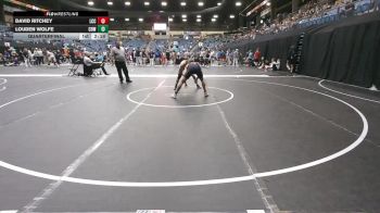 133 lbs Quarterfinal - David Ritchey, Labette Community College vs Louden Wolfe, Cowley College
