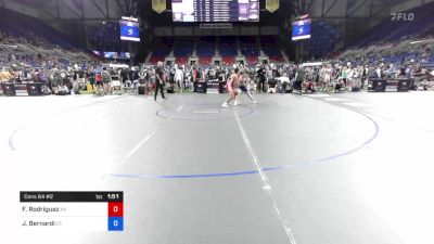 126 lbs Cons 64 #2 - Frank Rodriguez, Alaska vs Joseph Bernardi, Connecticut