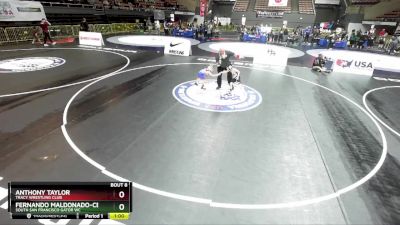 53 lbs Champ. Round 1 - Anthony Taylor, Tracy Wrestling Club vs Fernando Maldonado-Cervantes, South San Francisco Gator WC