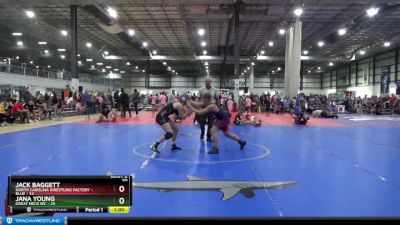 138 lbs Round 1 (4 Team) - Jana Young, GREAT NECK WC vs Jack Baggett, NORTH CAROLINA WRESTLING FACTORY - BLUE