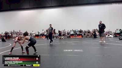 65 lbs Round 7 (8 Team) - Nathan Markham, Bison Takedown vs Landon Pease, Georgia United Blue