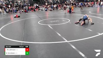 79-86 lbs Cons. Round 1 - Morgan Johnson, Minden Wrestling Club vs Boede Soncksen, Arapahoe Warriors