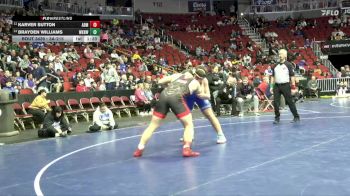 3A-215 lbs Cons. Round 3 - Brayden Williams, Waukee Northwest vs Karver Sutton, ADM
