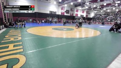 110 lbs Champ. Round 2 - Lilianna Romero, Citrus Valley vs Trinady Orozco, Newbury Park