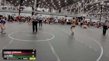 88 lbs Semis (4 Team) - CJ Flores, Dueling Bandits vs Camron Veneziano, PA Alliance