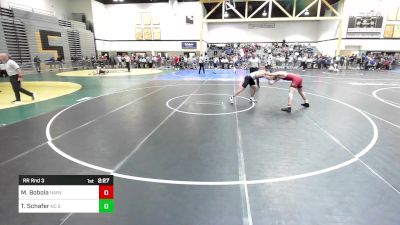 165D lbs Rr Rnd 3 - Michael Bobola, Harvard vs Trell Schafer, NC State