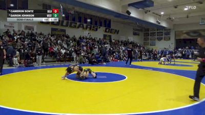 123 lbs Semifinal - Cameron Sontz, Delbarton (NJ) vs Darion Johnson, West Linn (OR)