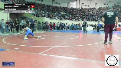 120 lbs Round Of 64 - Weston Lomboy, Stillwater Wrestling vs Max Morgan, Marlow Outlaws Jh