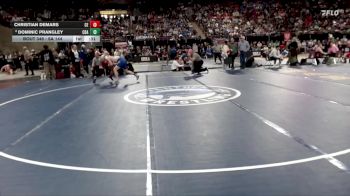 6A 144 lbs Cons. Round 3 - Dominic Prangley, Coeur D Alene vs Christian Demars, Centennial