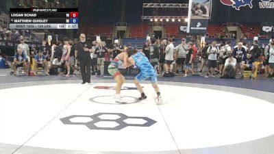 126 lbs Cons. Sub-rd Of 64 - Logan Schad, Wisconsin vs Matthew Quigley, Michigan