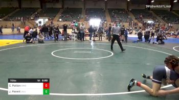 115 lbs 3rd Place - Christopher Patten, The Grind Wrestling Club vs Jace Parent, Level Up