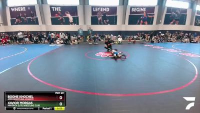 50 lbs Cons. Round 3 - Xavior Morgas, Maverick Elite Wrestling Club vs Boone Knochel, Apex Grappling Academy