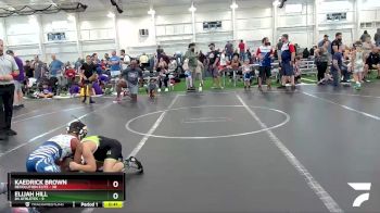 72 lbs Round 5 (6 Team) - Kaedrick Brown, Revolution Elite vs Elijah Hill, 84 Athletes