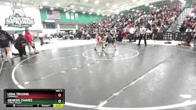 116 lbs Cons. Round 4 - Genesis Chavez, Citrus Valley vs Lena Truong, Lawndale