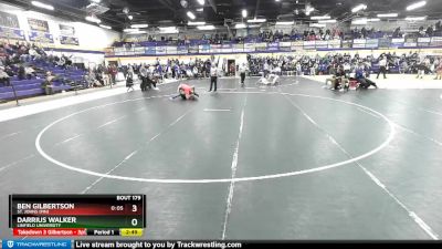 184 lbs Cons. Round 3 - Ben Gilbertson, St. Johns (MN) vs Darrius Walker, Linfield University