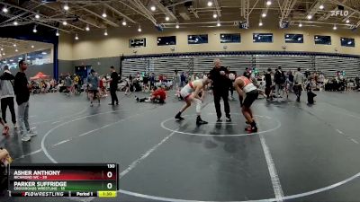 130 lbs Round 3 (8 Team) - Asher Anthony, Richmond WC vs Parker Suffridge, Crossroads Wrestling