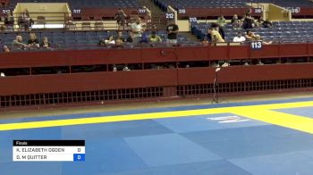 KRISTINA ELIZABETH OGDEN vs DEVAN M QUITTER 2023 Pan IBJJF Jiu-Jitsu No-Gi Championship