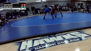 184 lbs Round 4 (8 Team) - Dathan Smith, Southwestern Michigan Community College vs Noah Brockie, Harper College
