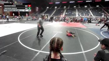 43 lbs Round Of 16 - Macklin Uresk, Windy City WC vs Grayson Garcia, Bear Creek Jr. Wrestling