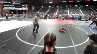 43 lbs Round Of 16 - Macklin Uresk, Windy City WC vs Grayson Garcia, Bear Creek Jr. Wrestling