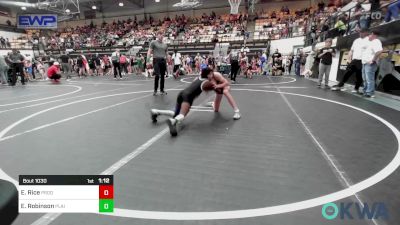 84 lbs Semifinal - Emy Rice, Prodigy Wrestling vs Elijah Robinson, Plainview Youth Wrestling Club