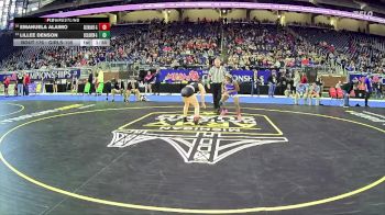 Girls-105 lbs Quarterfinal - Lillee Denson, Lakeview H.s. (St Clair Shores) Girls vs Emanuela Alaimo, Glen Lake Hs Girls