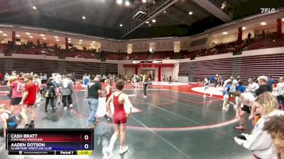 100 lbs Cons. Semi - Aaden Dotson, Claremore Wrestling Club vs Cash Bratt, Chickasha Wrestling