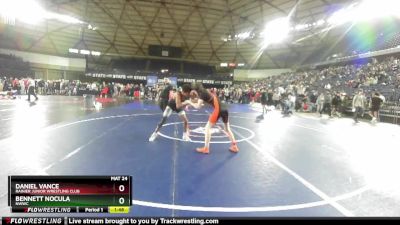 126 lbs Quarterfinal - Daniel Vance, Rainier Junior Wrestling Club vs Bennett Nocula, NWWC