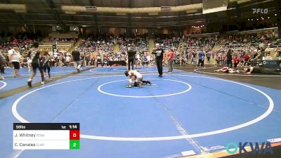 58 lbs Round Of 16 - Jude Whitney, Standfast vs Cruz Canales, Claremore Wrestling Club