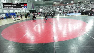 43 lbs Champ. Round 2 - Valeria Gutierrez, Gracie Barra Westchase Wrestling Club vs Rhome Rivera, FLOW Academy Hawaii