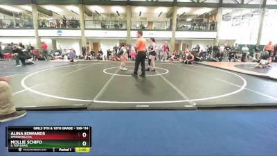 108-114 lbs Quarterfinal - Mollie Schifo, IL Top Dawg vs Alina Edwards, Springfield HS