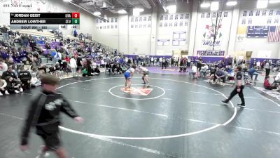 190 lbs Cons. Round 7 - Jordan Geist, Livingston Academy vs Andrew Lowther, St. Vincent St. Mary