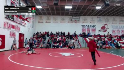 115 lbs Cons. Round 5 - Anna Petzinger, Eagle vs Aurora Rider, Kuna
