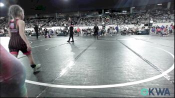 55 lbs Quarterfinal - Scarlett Splan, Team Worx Wrestling Club vs Maisyn Malone, Bartlesville Wrestling Club