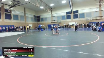 170lbs Champ. Round 3 - Piper Kunnap, Sedro-Woolley (Girls) vs Jessica Turner, Zillah (Girls)