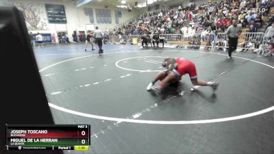 144 lbs Champ. Round 2 - Joseph Toscano, Buchanan vs Miguel De La Herran, La Quinta