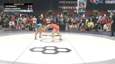 115 lbs Cons. Quarters - Ali Svancara, Idaho vs Isabella Crompton, Michigan