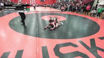 106 lbs Cons. Round 3 - Leo Richmond, YORKVILLE (HS) vs Cole Lemburg, New Lenox (PROVIDENCE CATHOLIC)