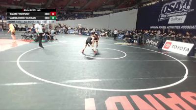 4A Boys 113 lbs Semifinal - Alejandro Vargas, Crook County Boys vs Evan Provost, Crook County Boys