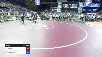 190 lbs Rnd Of 64 - Grady Joens, IA vs Aiden Struchen, PA