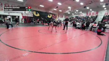 100 lbs Cons. Round 3 - Mary Frey, Fountain Valley vs Valentina Martinez, Corona Senior