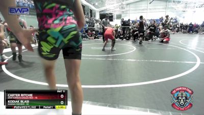 100 lbs Semis (4 Team) - Bodee Allen, East Kansas Eagles Red vs Maxuim Tuttle, Kansas Mayhem