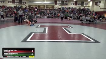 JV-17 lbs Cons. Semi - Keegan Borwig, Waterloo East vs Dalton Miller, Maquoketa