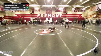 144 lbs Semifinal - Moses Mendoza, Gilroy vs Gabriel Champagne, Grace M Davis