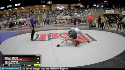 126 lbs Semifinal - Ethan Stock, All-Phase Wrestling Club vs Beau Harvey, West Albany Mat Club