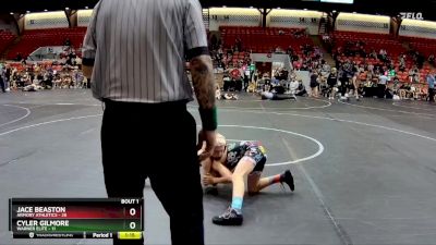 76 lbs Round 1 (8 Team) - Jace Beaston, Armory Athletics vs Cyler Gilmore, Warner Elite