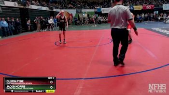 125 lbs Champ. Round 1 - Dustin Pyne, East Anchorage High School vs Jacob Morris, South Anchorage High School